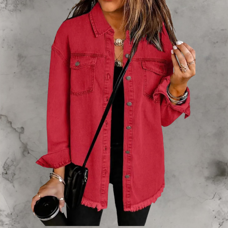 Kian™ | Veste en jean décontractée à boutons