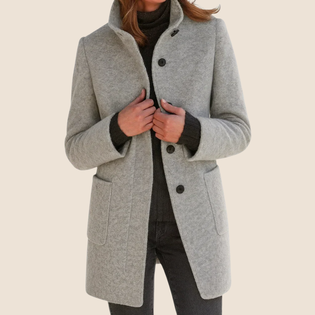 Hermine | Manteau Élégant à Coupe Structurée