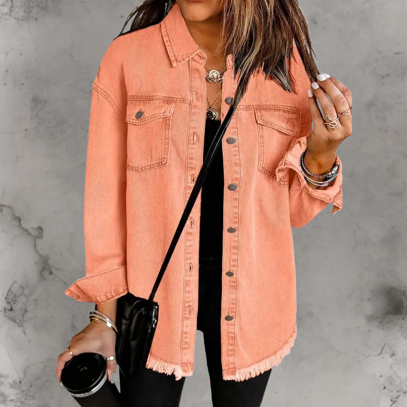 Kian™ | Veste en jean décontractée à boutons