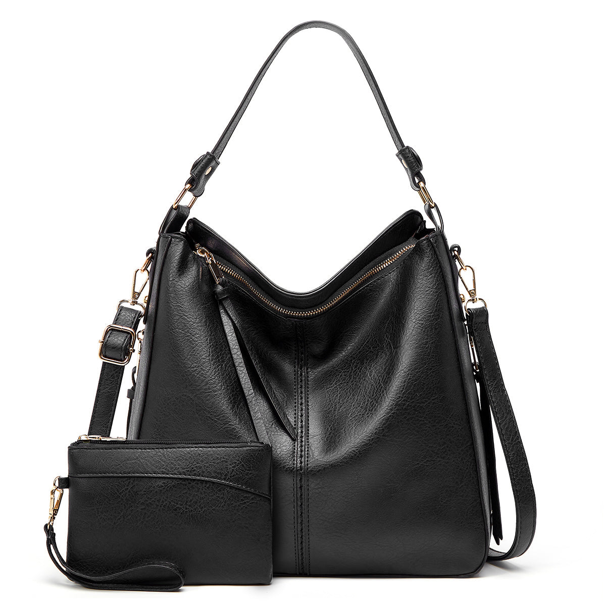Agathe | Sac en Cuir Antivol + Pochette Offerte