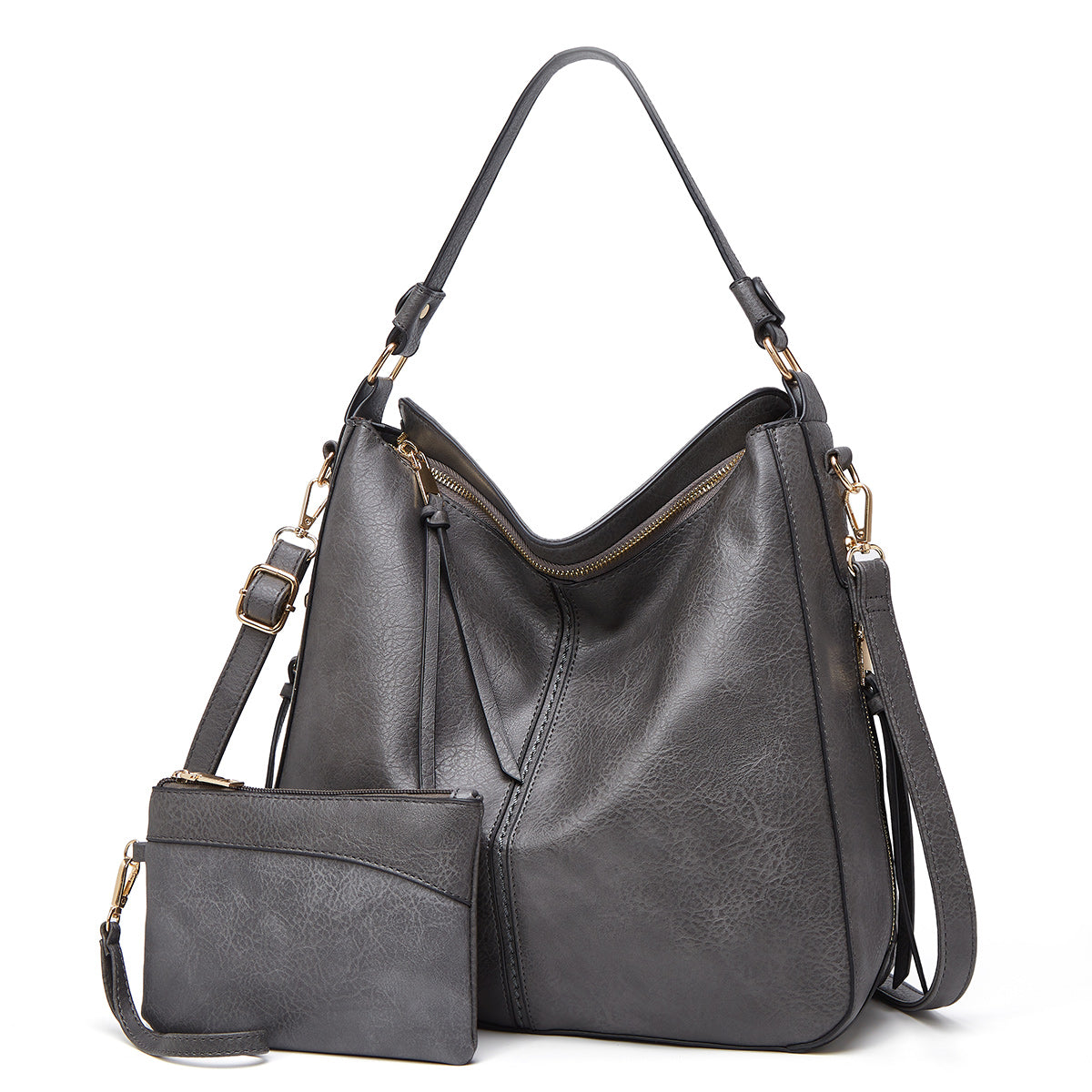 Agathe | Sac en Cuir Antivol + Pochette Offerte