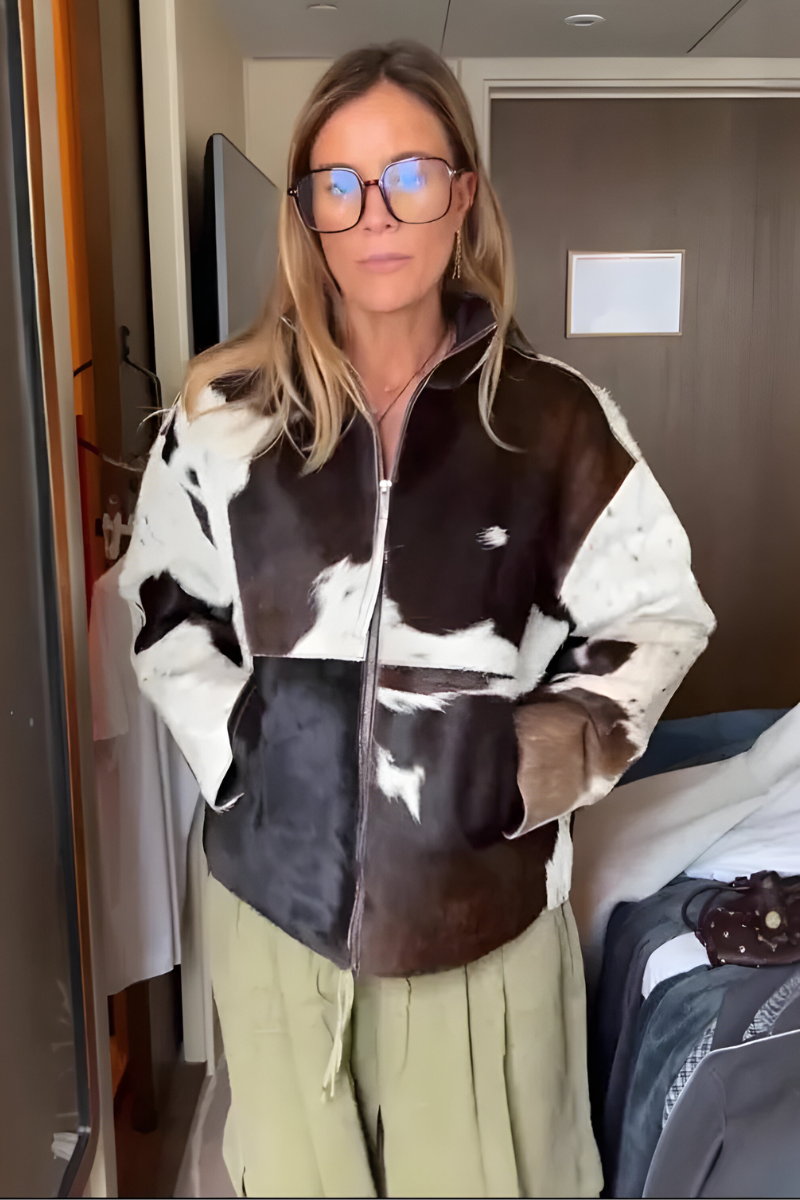 Mael™ | Veste élégante avec motif et fermeture éclair