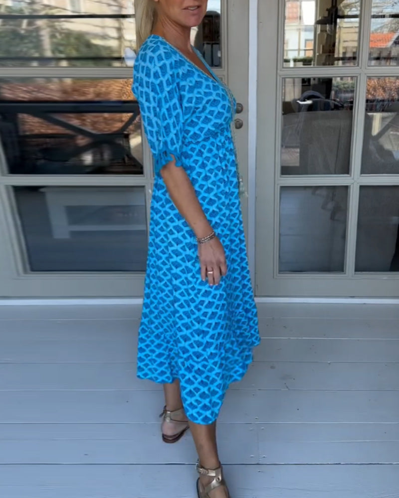 Winona | Robe à Franges en V d'Été