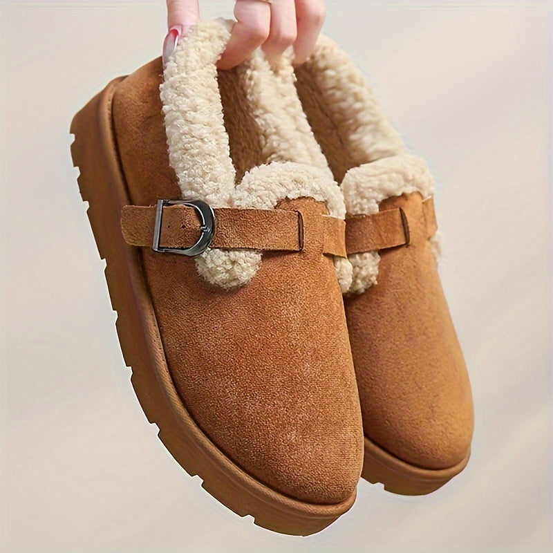 Martine | Bottines d'Hiver Doublées à Bride Réglable