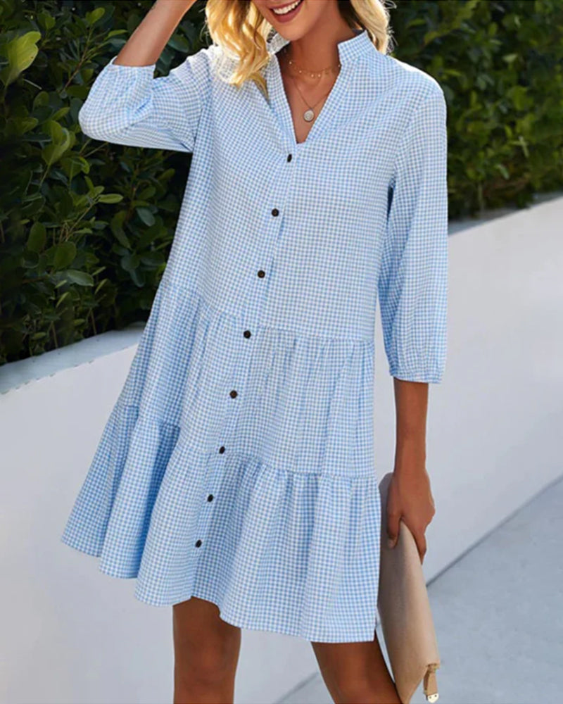 Zuri | Robe mini ample à col en V