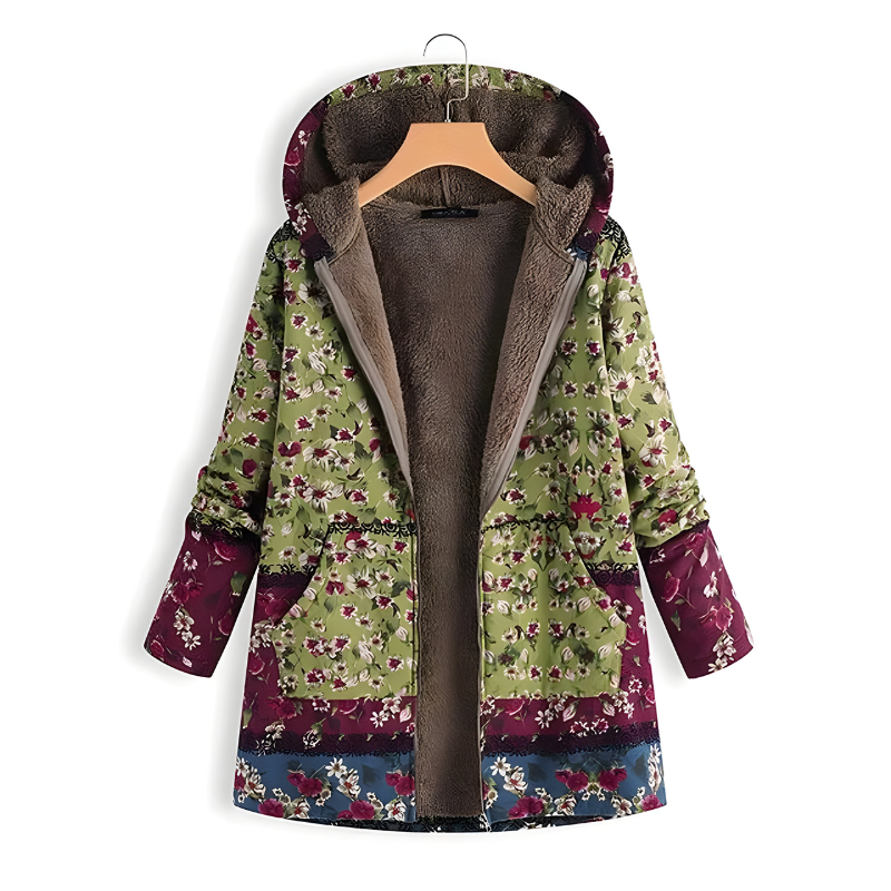 Mira™ | Veste en Fleece à Fleurs Élégante