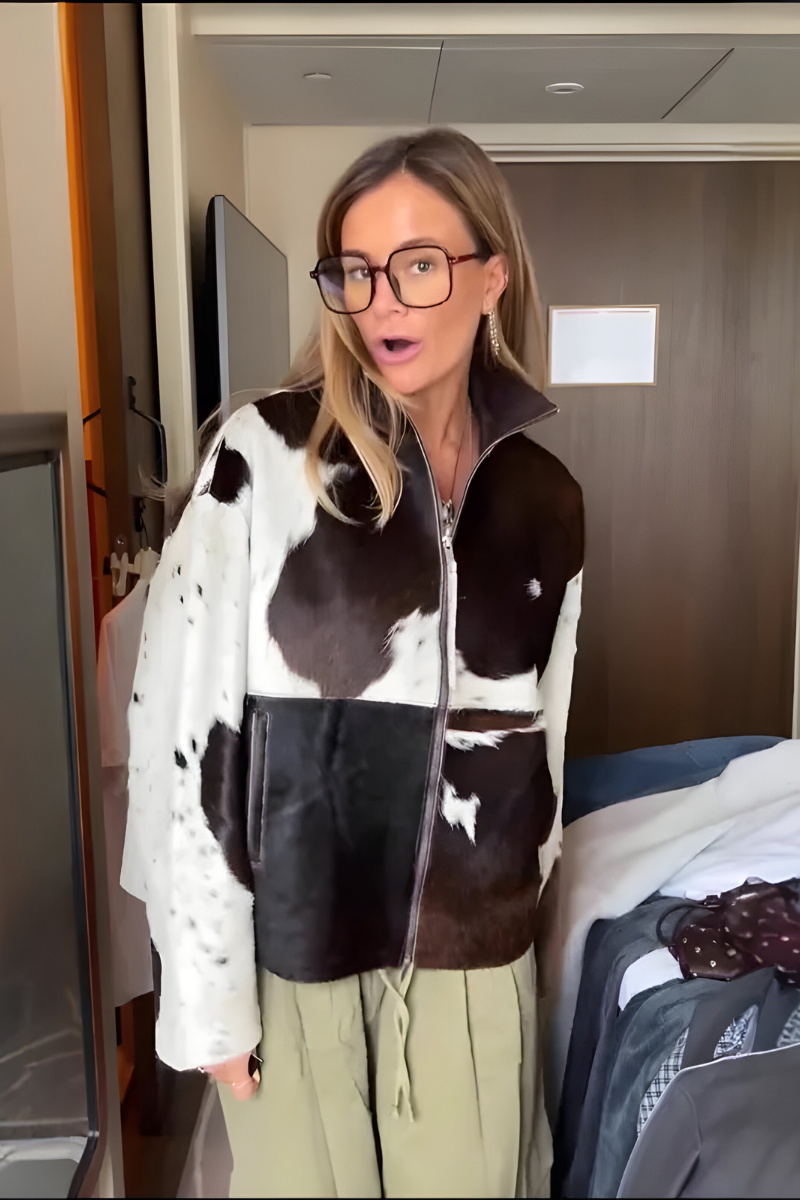 Mael™ | Veste élégante avec motif et fermeture éclair