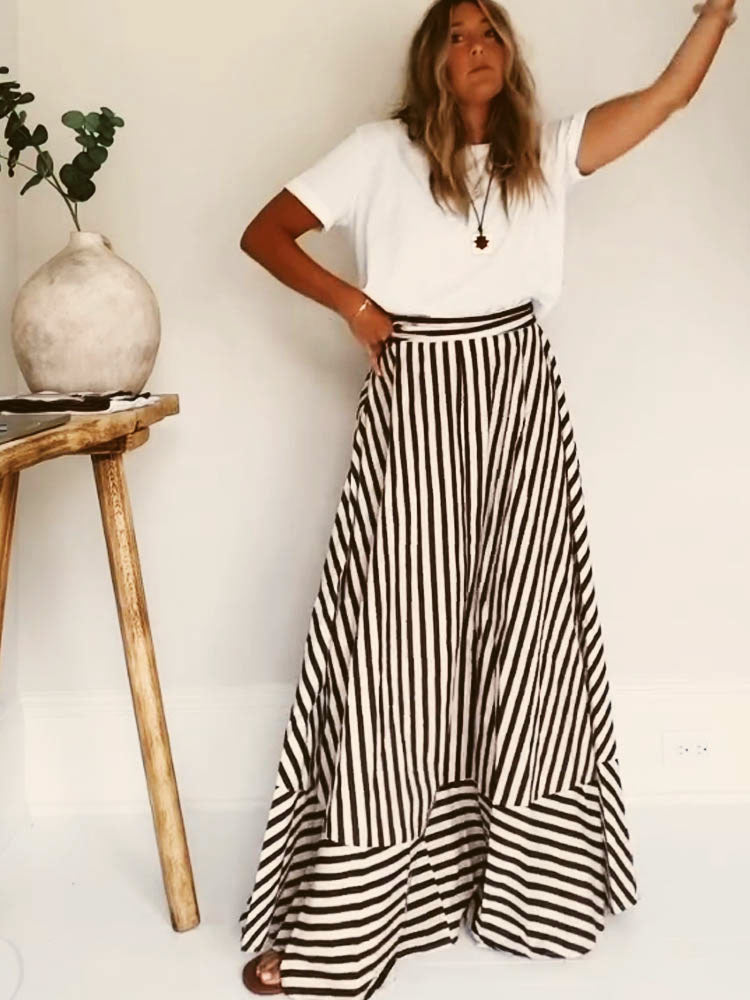 Damaris | Robe longue froncée confortable et élégante