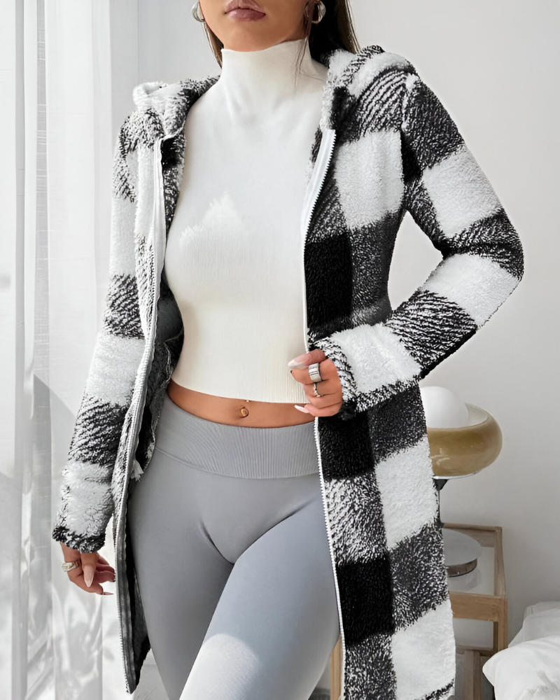 Zari™ | Manteau chaud moderne avec capuche