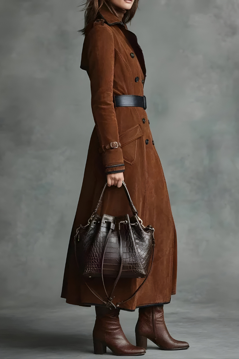 Mara™ | Manteau Long Cintré et Élégant