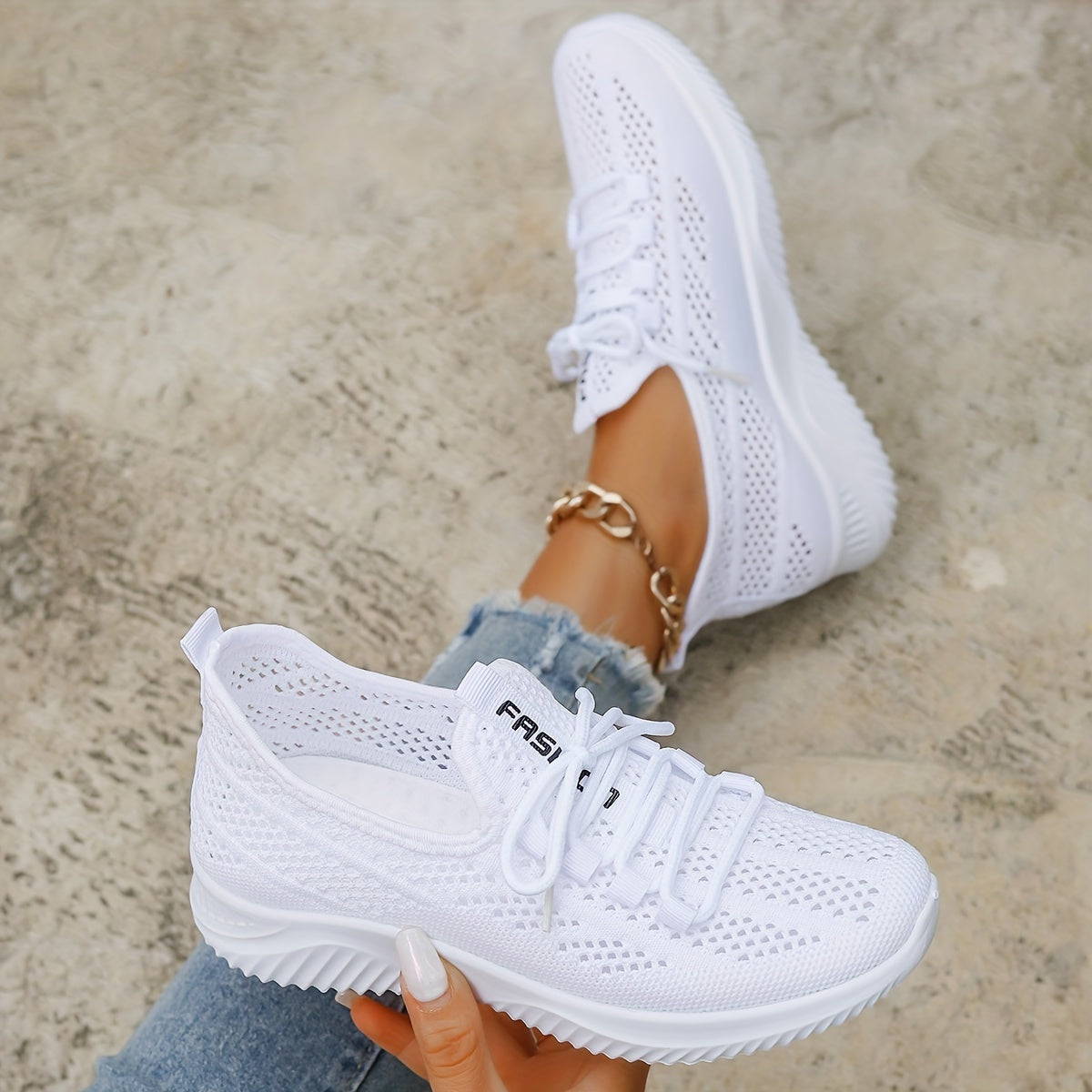 Colette | Baskets Respirantes Confort Total + SEMELLES OFFERTES