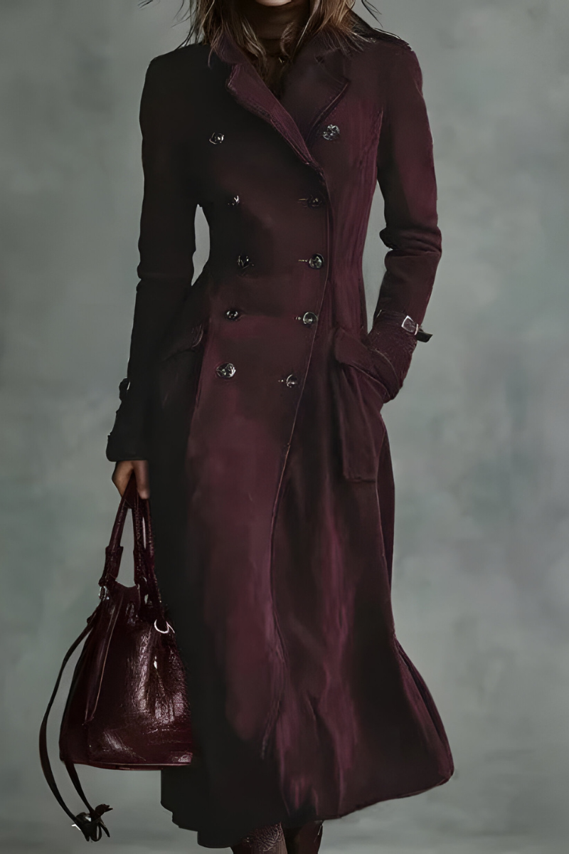 Mara™ | Manteau Long Cintré et Élégant