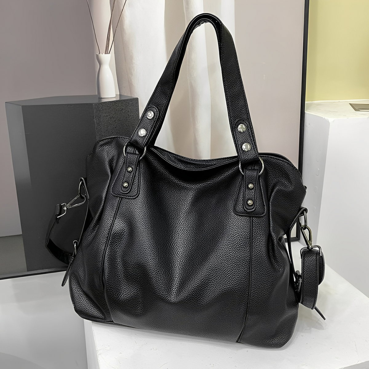 Erika - Grand sac à main en cuir pour femmes
