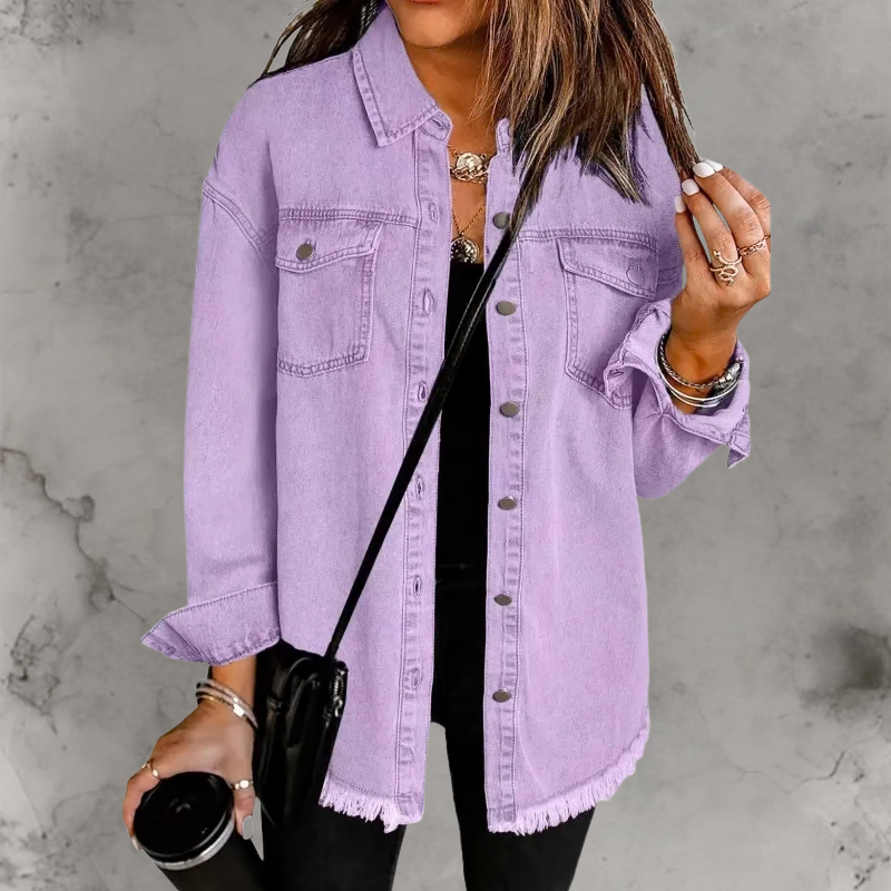 Kian™ | Veste en jean décontractée à boutons
