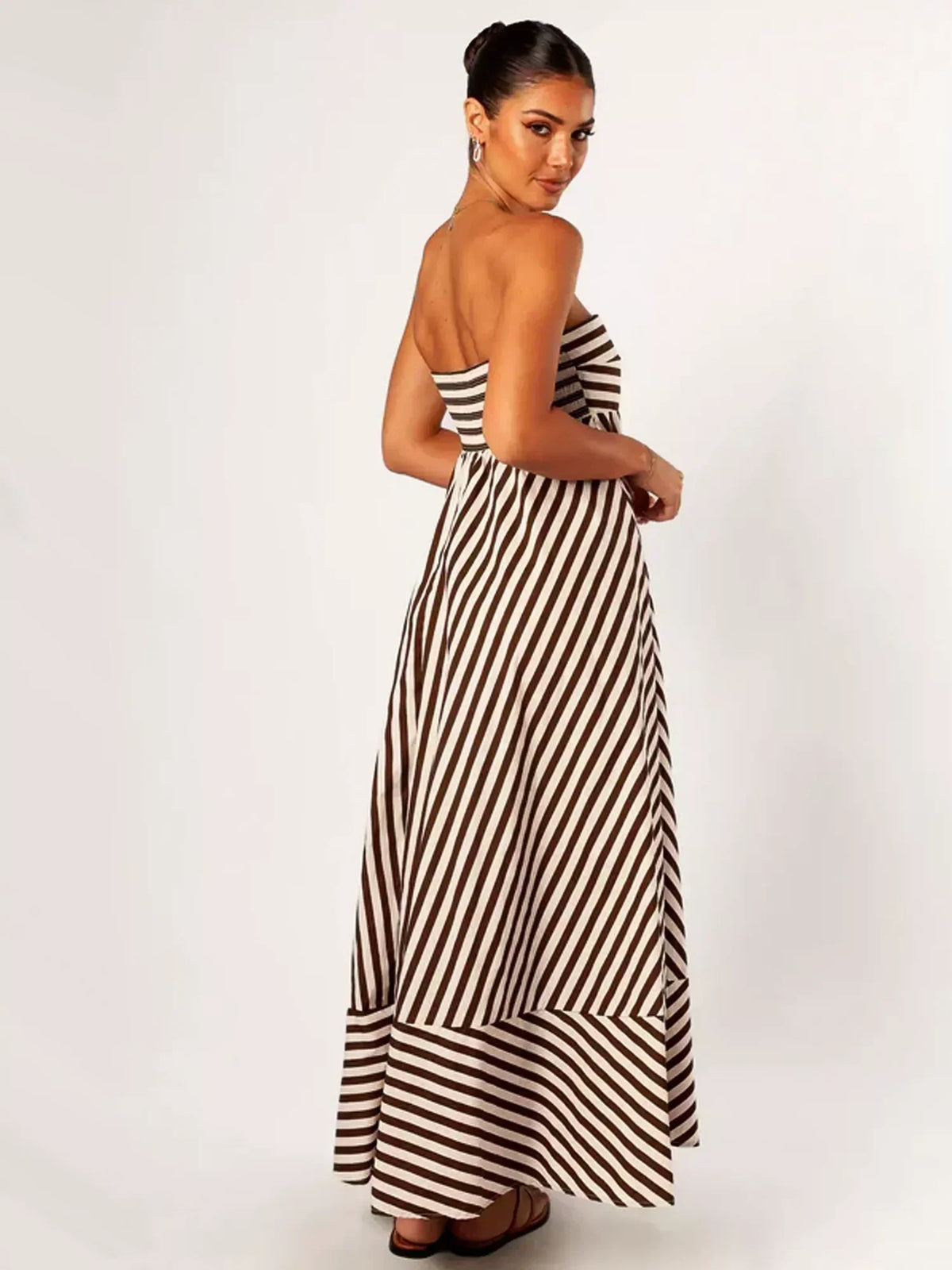 Damaris | Robe longue froncée confortable et élégante