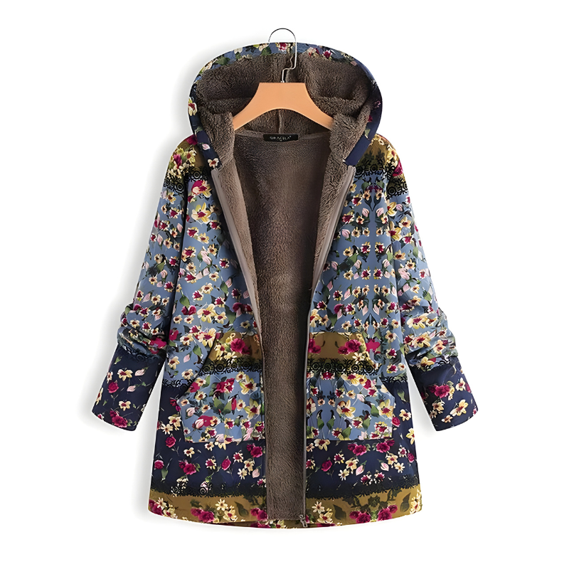 Mira™ | Veste en Fleece à Fleurs Élégante