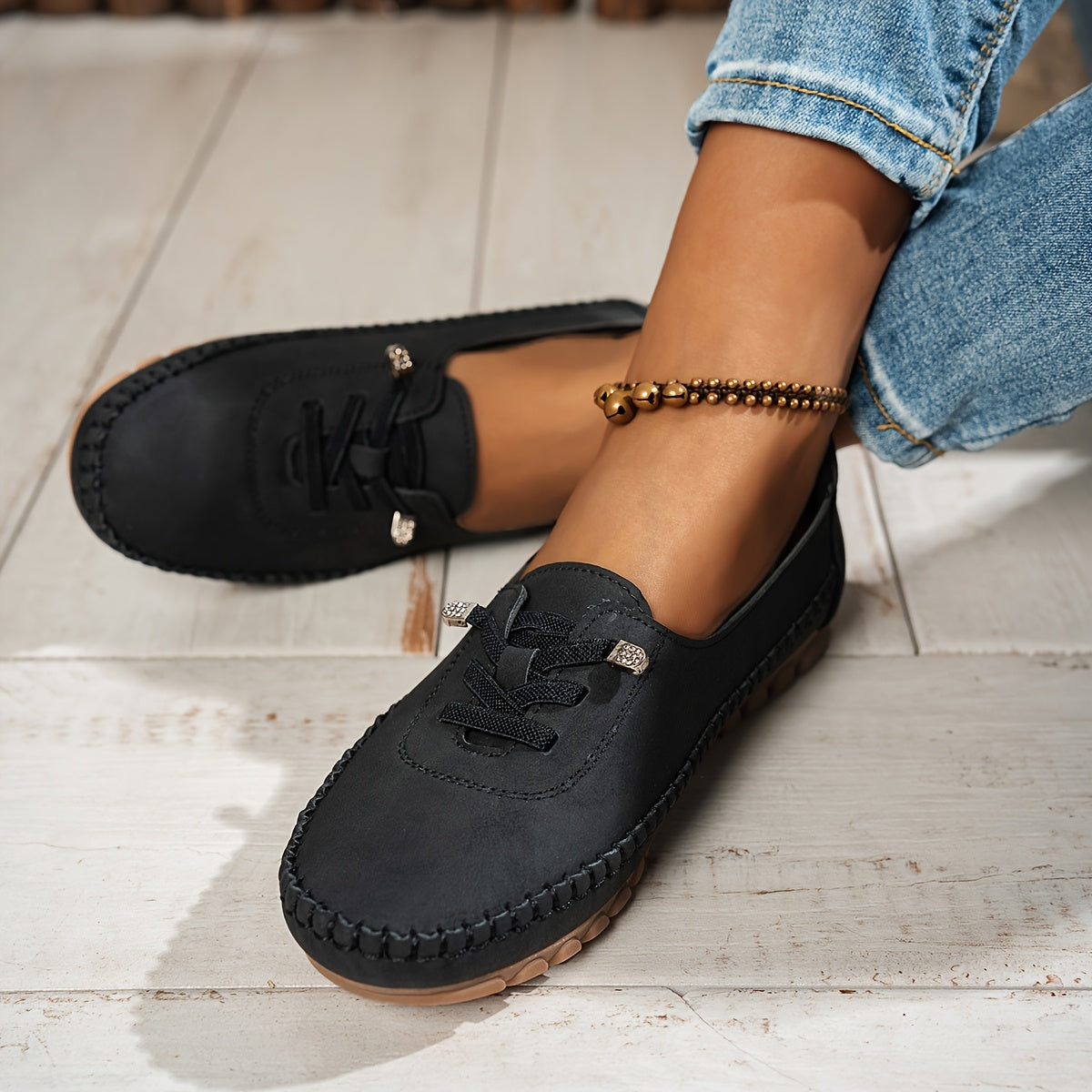 Edwige | Mocassins Souples à Soutien Intégral pour Pieds Sensibles
