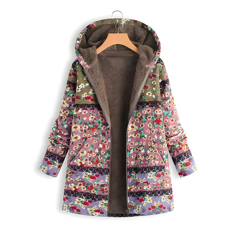 Mira™ | Veste en Fleece à Fleurs Élégante