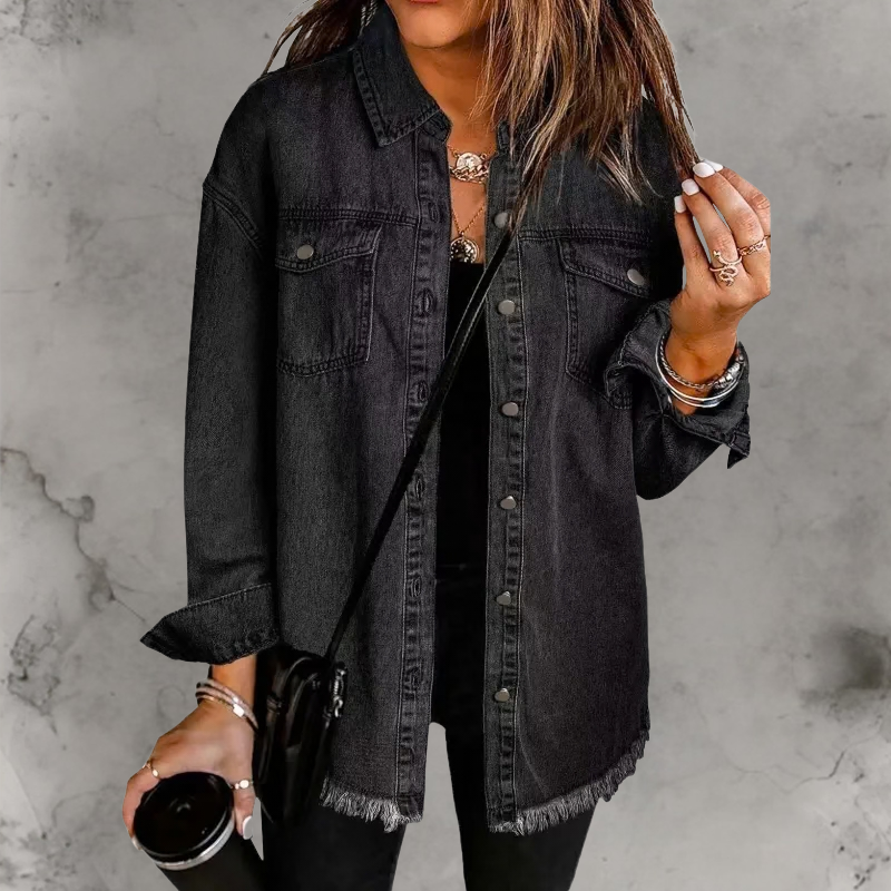 Kian™ | Veste en jean décontractée à boutons