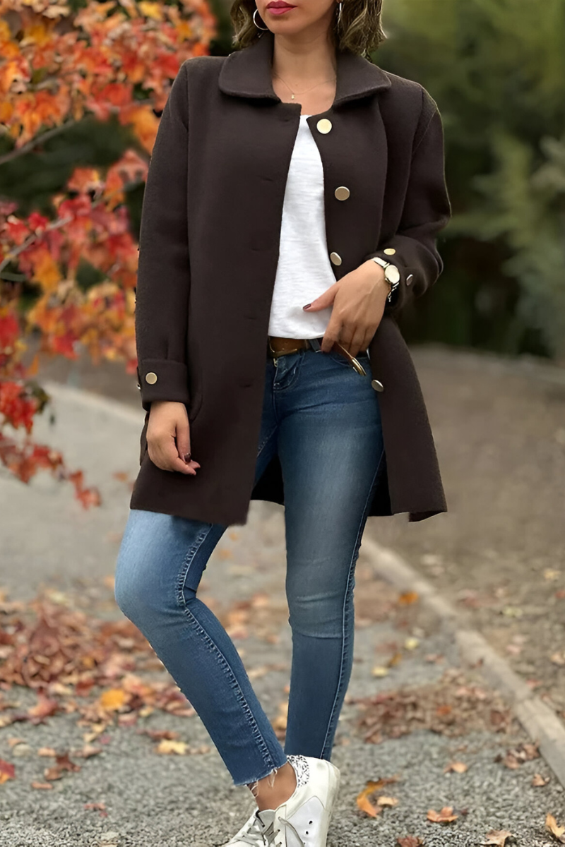 Irena™ | Manteau classique avec boutons