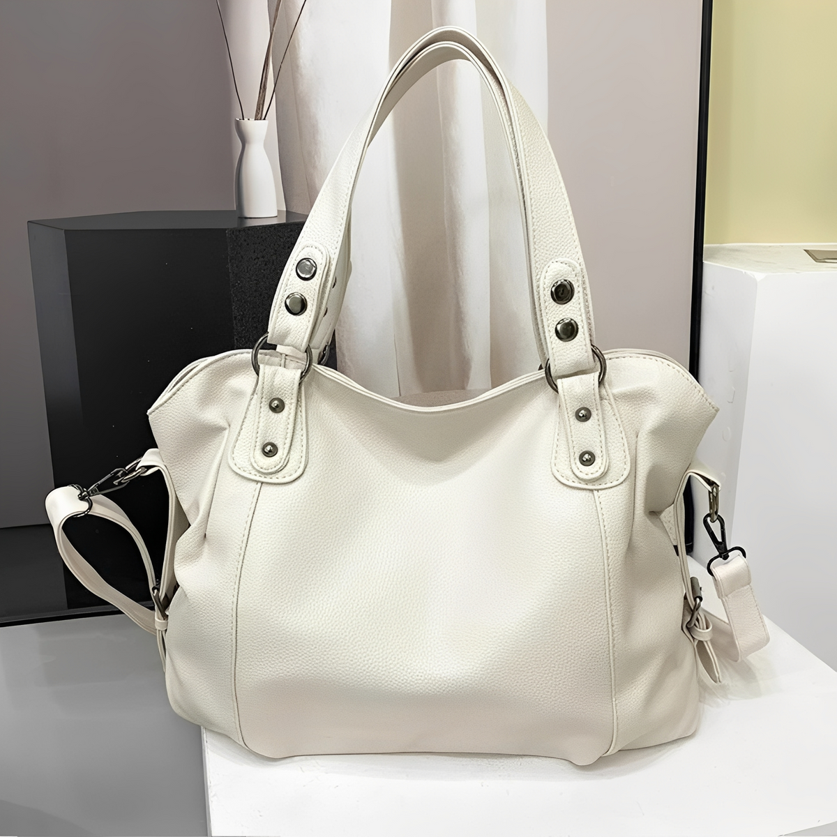Erika - Grand sac à main en cuir pour femmes