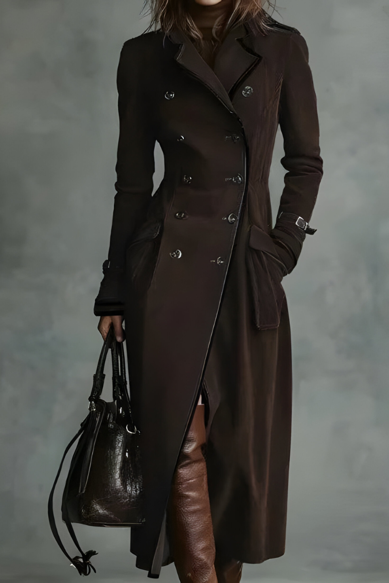 Mara™ | Manteau Long Cintré et Élégant