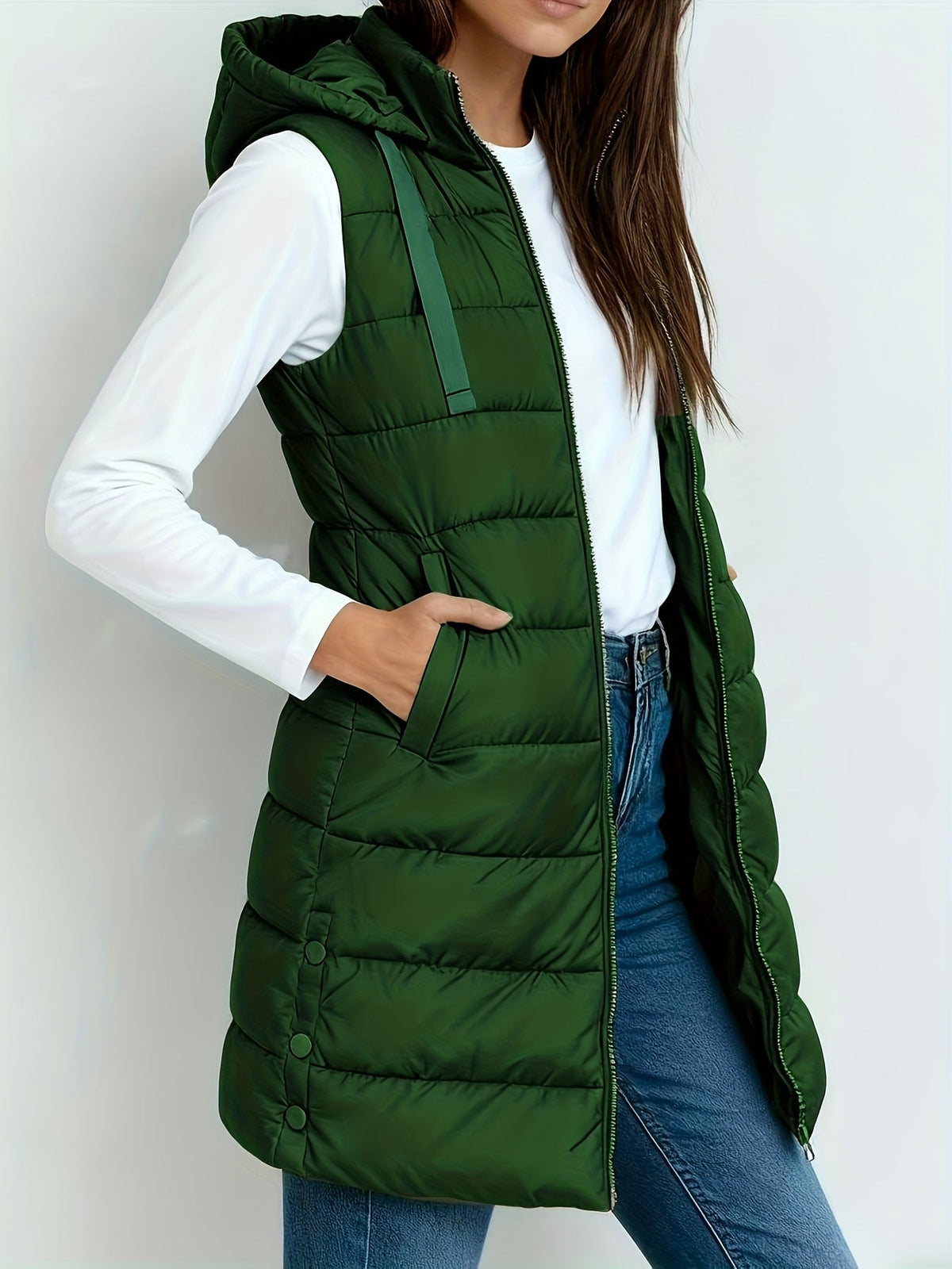 Tira™ | Élégant gilet long matelassé