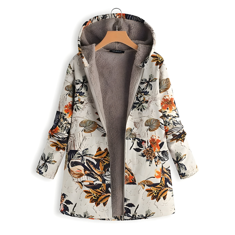 Mira™ | Veste en Fleece à Fleurs Élégante