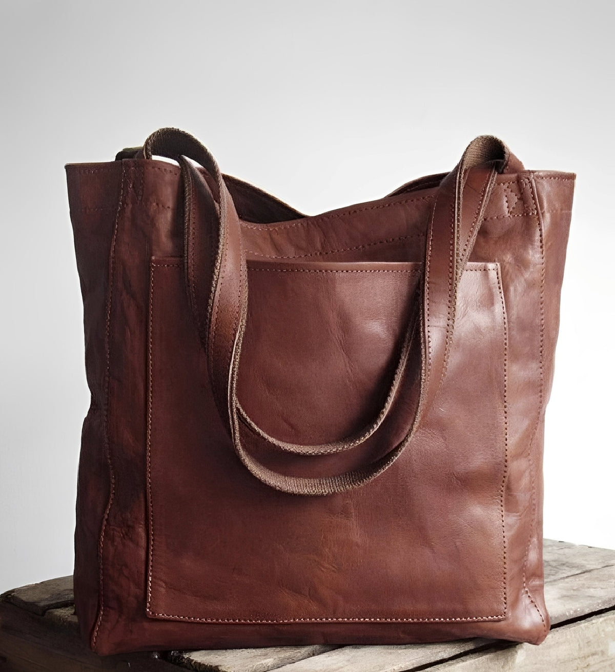 Toni – Sac en cuir élégant à doublure suédée