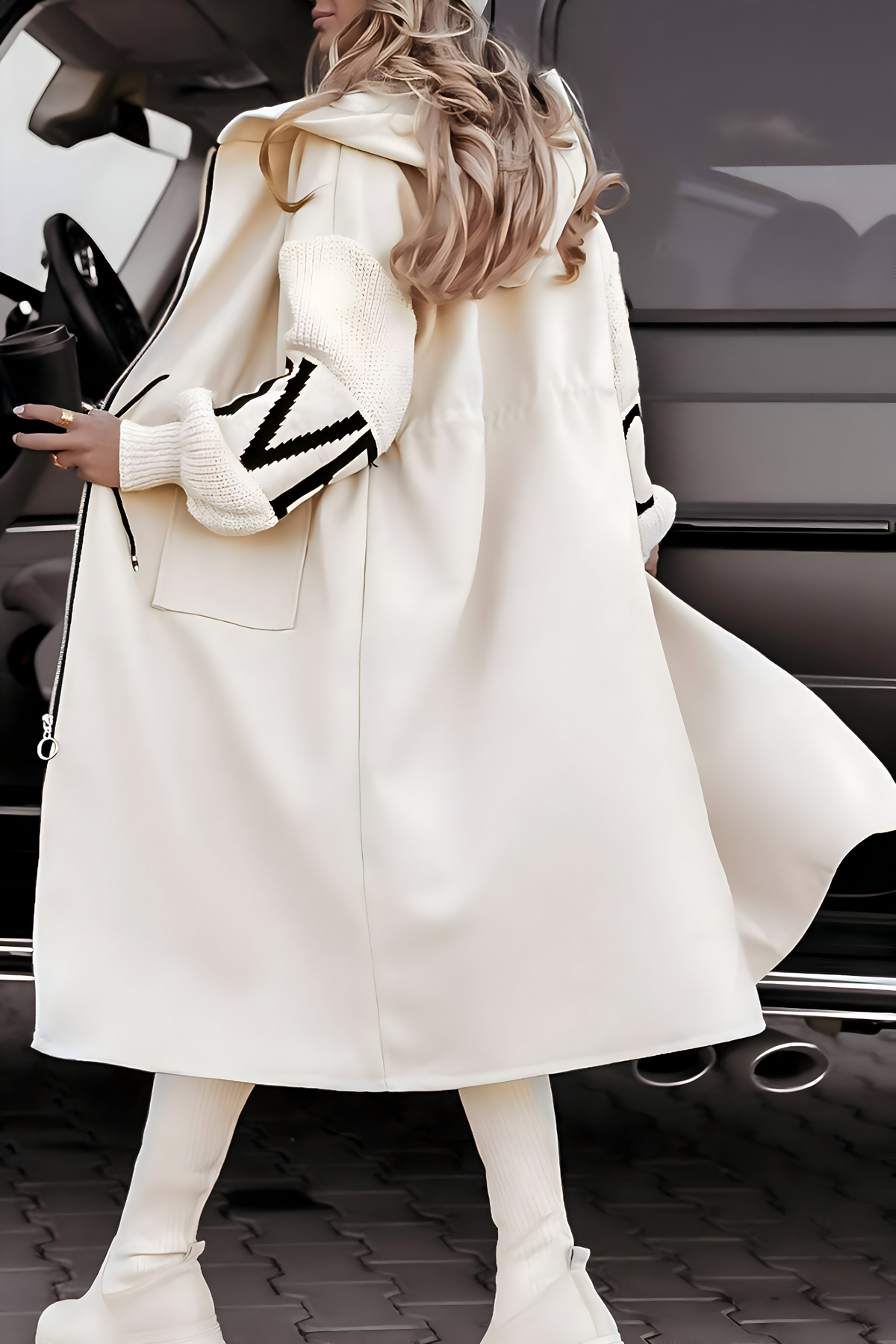 Felicia™ | Veste pour Femmes avec Manches Tricotées et Capuche