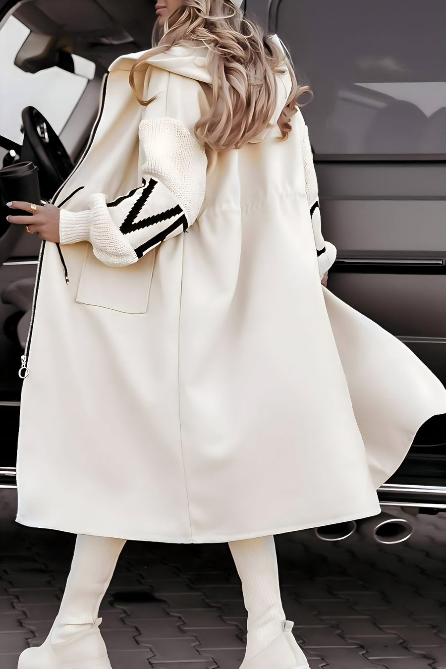 Felicia™ | Veste pour Femmes avec Manches Tricotées et Capuche