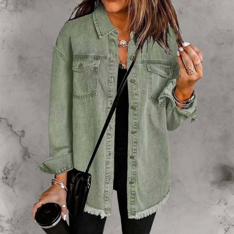 Kian™ | Veste en jean décontractée à boutons