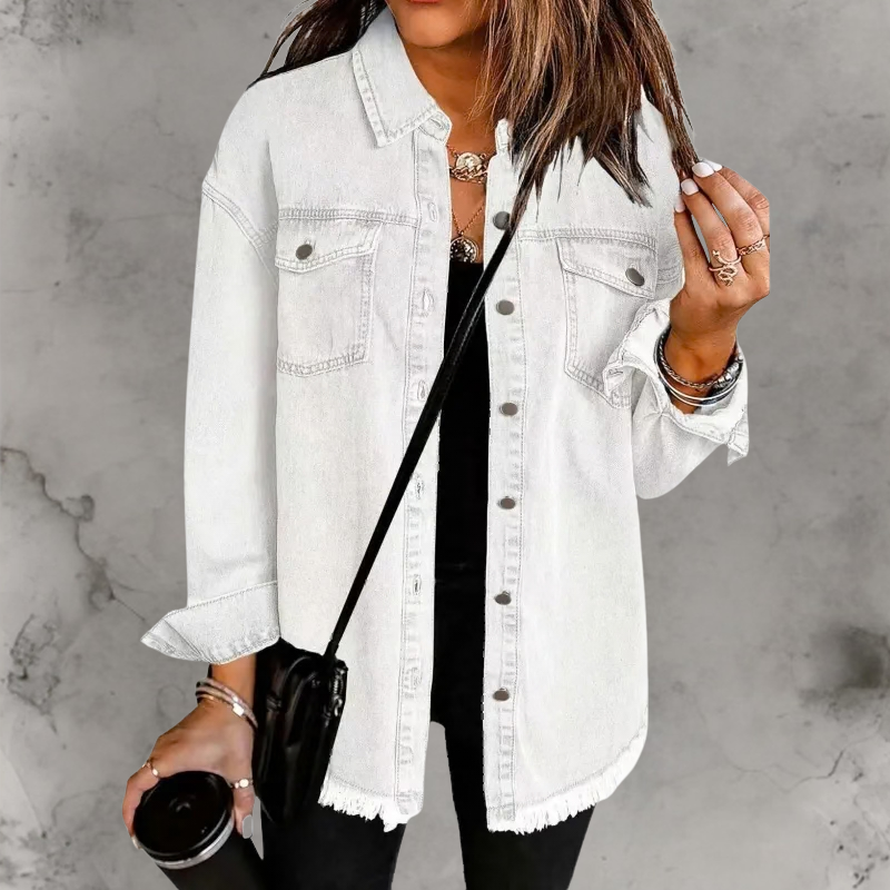 Kian™ | Veste en jean décontractée à boutons