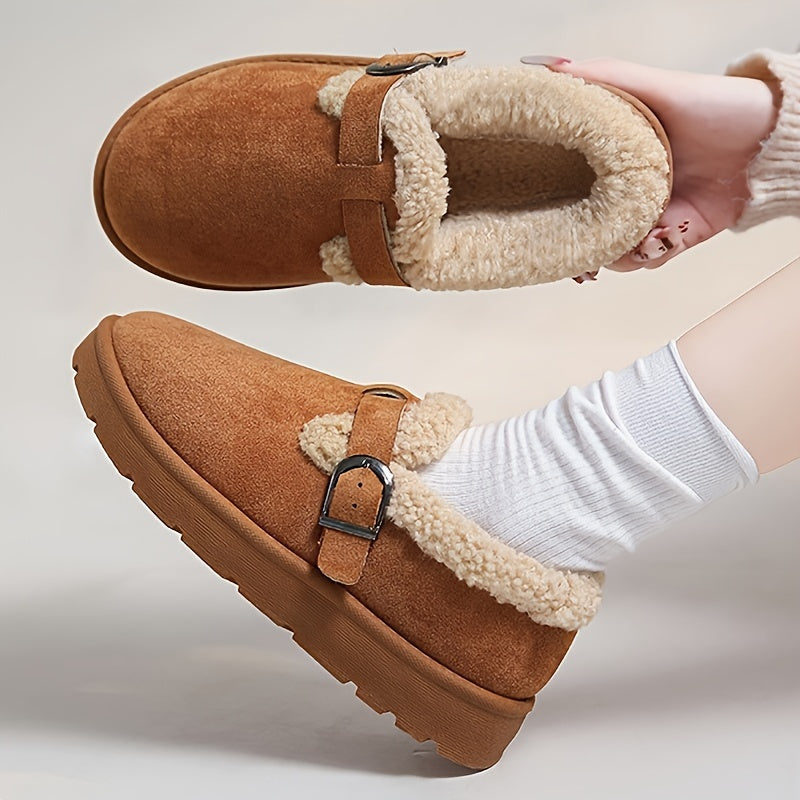 Martine | Bottines d'Hiver Doublées à Bride Réglable
