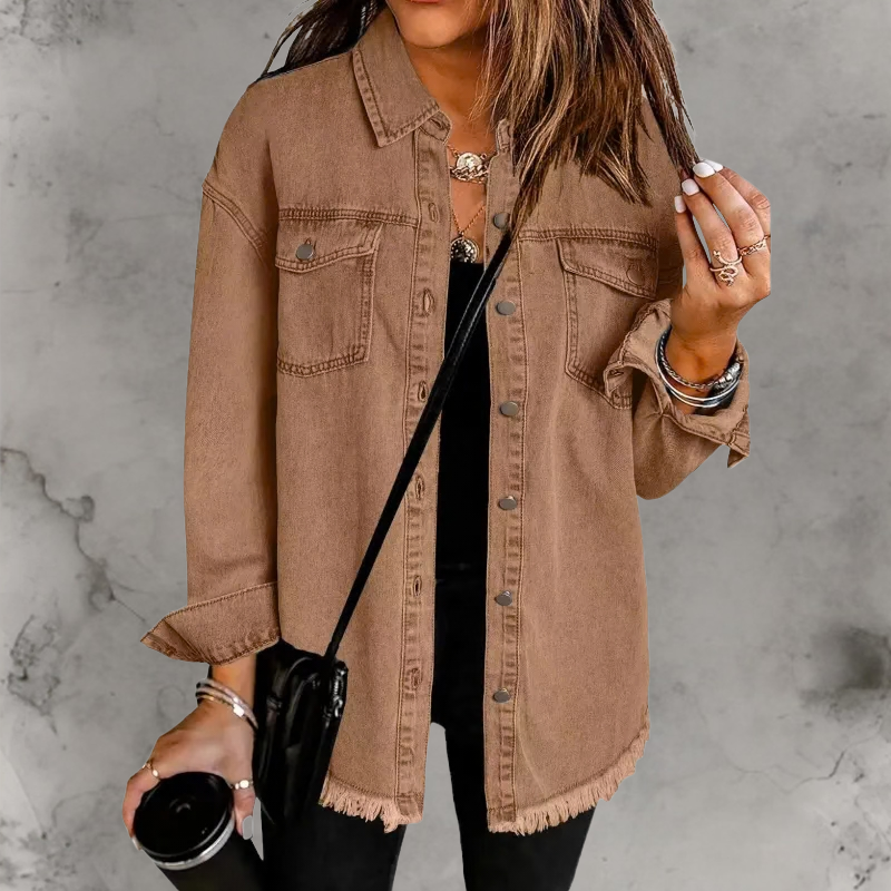 Kian™ | Veste en jean décontractée à boutons