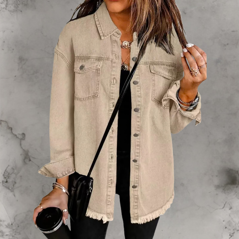 Kian™ | Veste en jean décontractée à boutons
