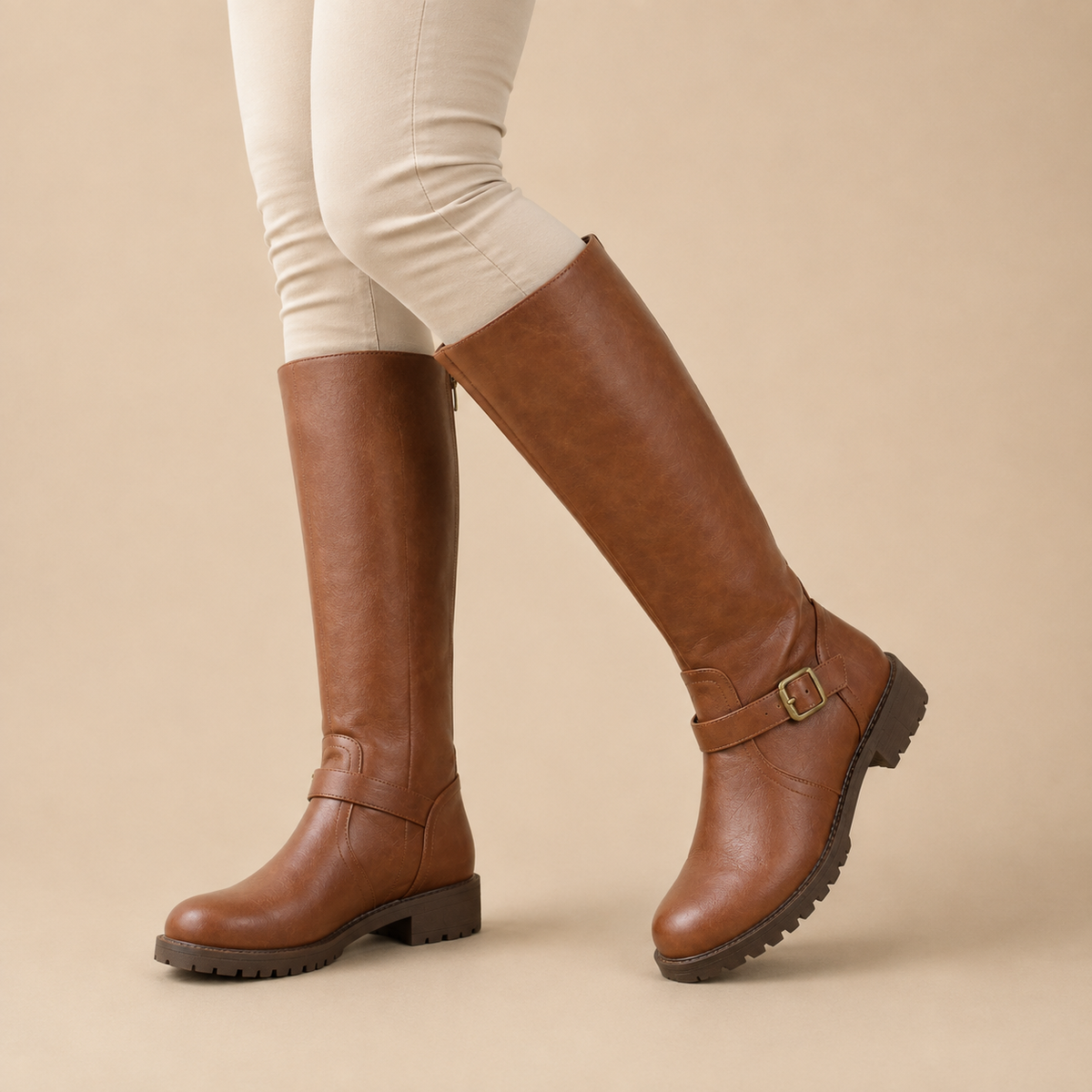 Domitille | Bottes Hautes Confort à Zip Arrière