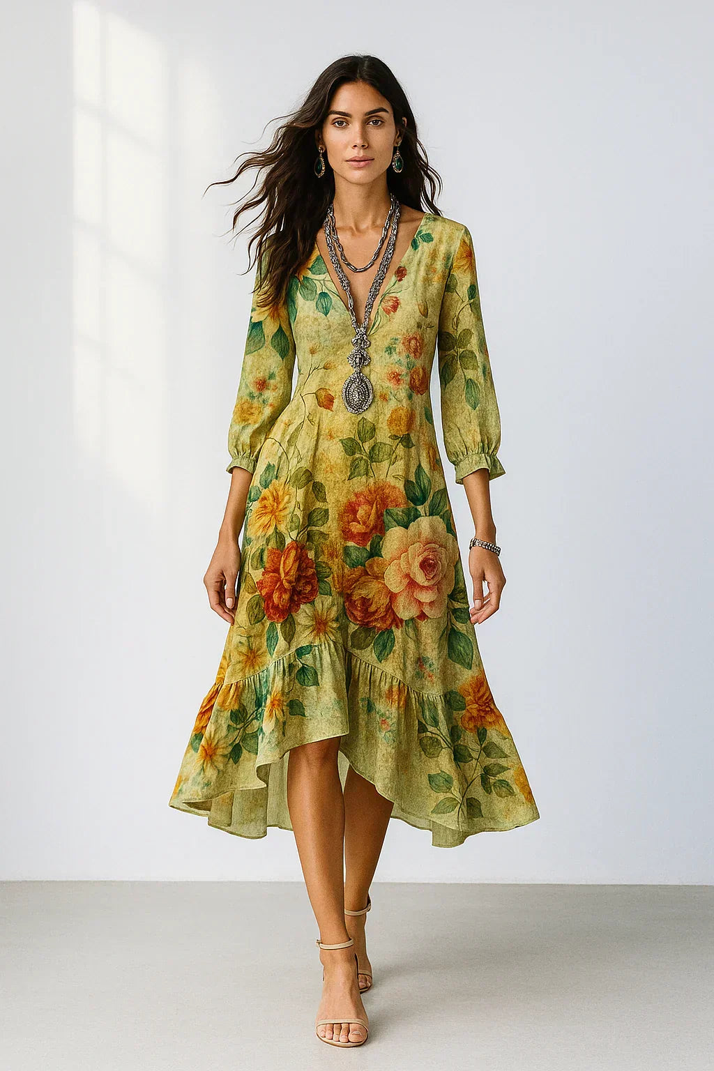 Casa | Robe Maxi Florale Bohémienne et Légère