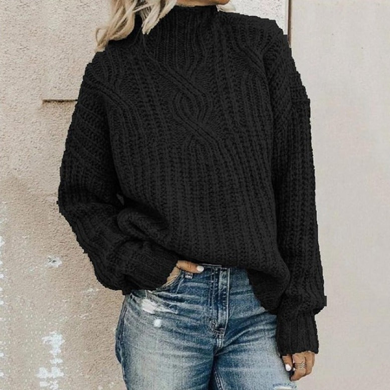 Sylvie | Élégant pull torsadé en maille douce