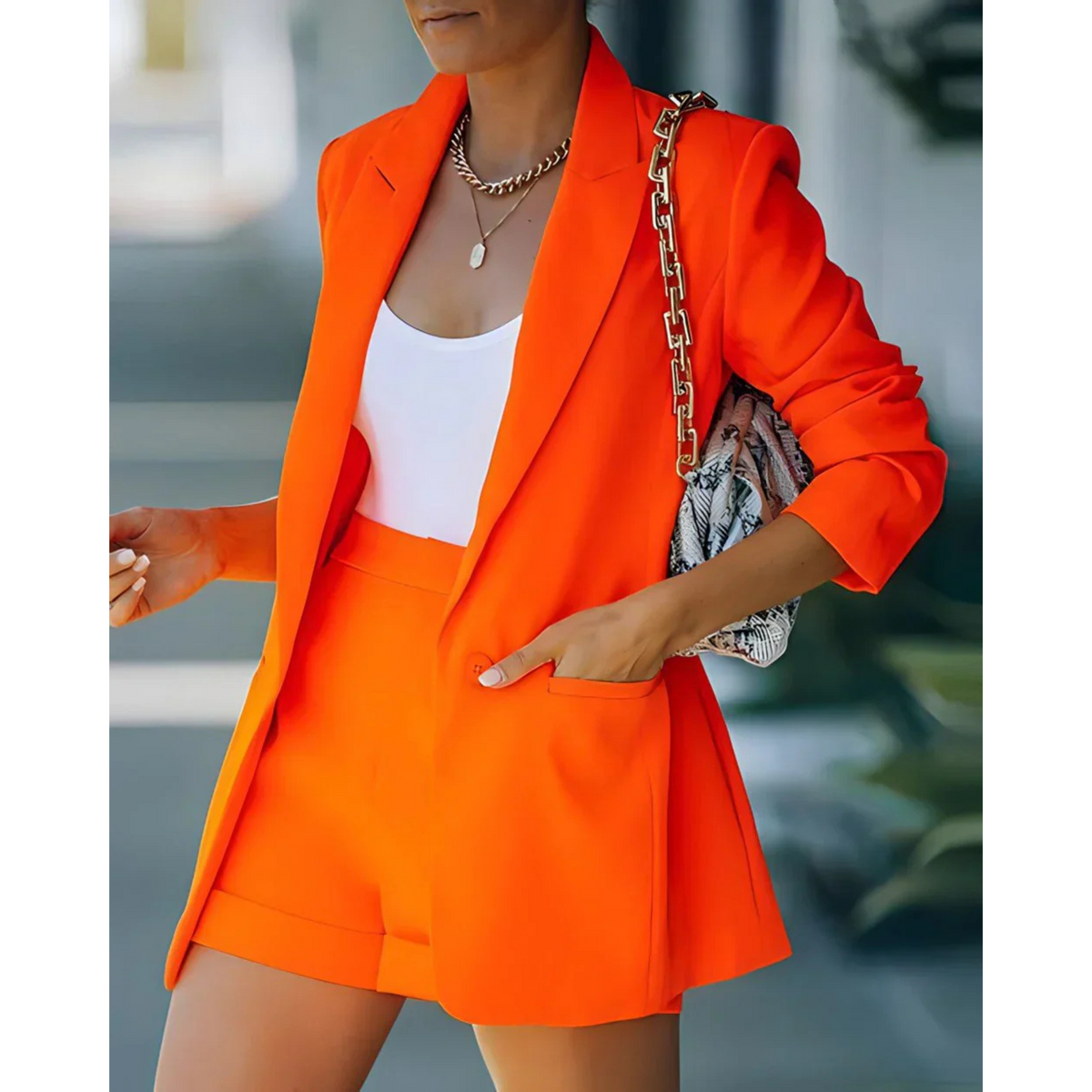 Fanny | Ensemble Blazer et Short Élégant