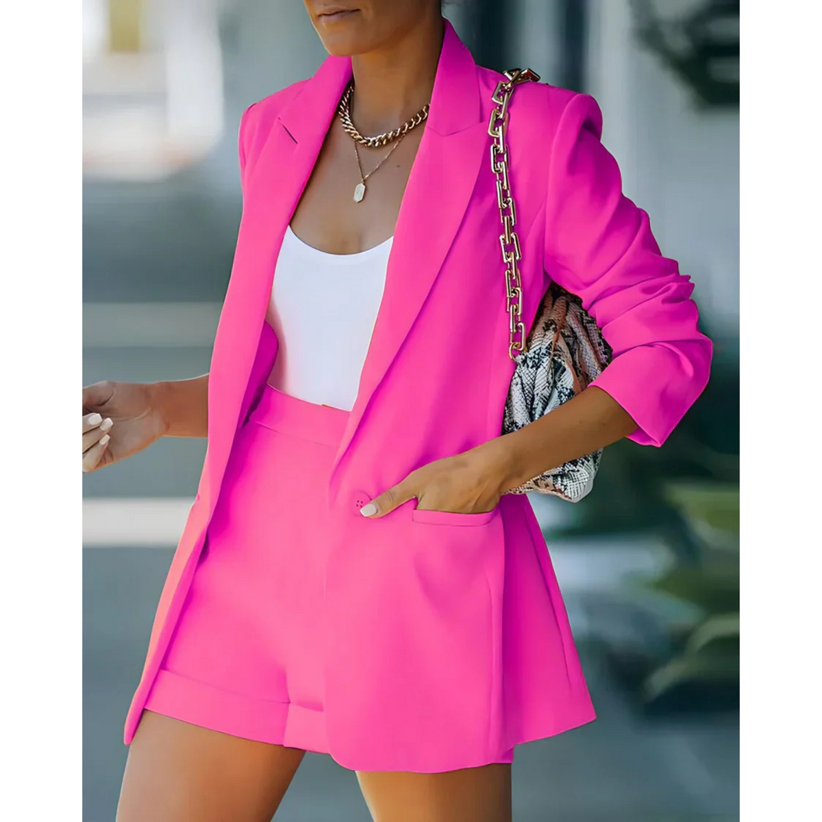 Fanny | Ensemble Blazer et Short Élégant