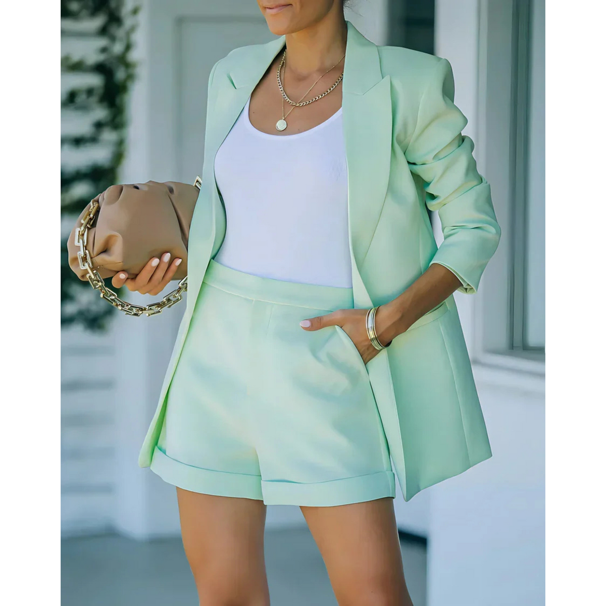 Fanny | Ensemble Blazer et Short Élégant