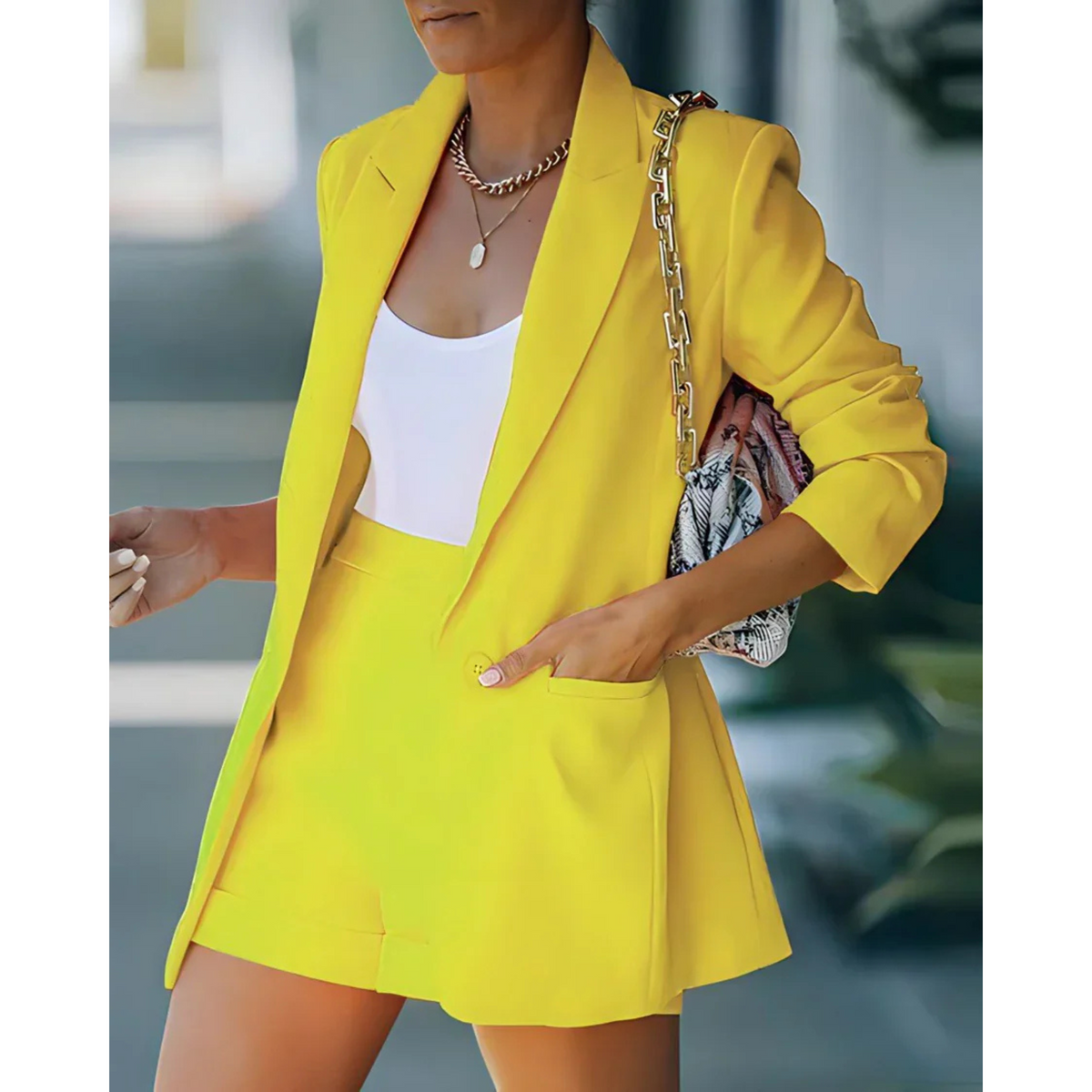 Fanny | Ensemble Blazer et Short Élégant