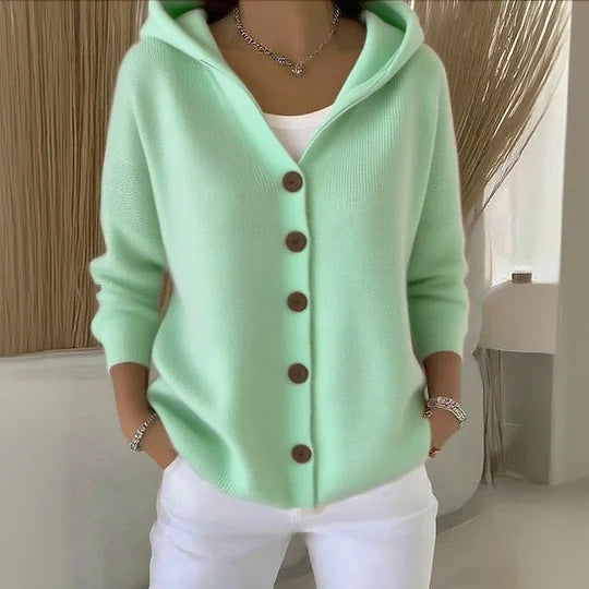 Josette | Gilet en coton à boutons contrastants