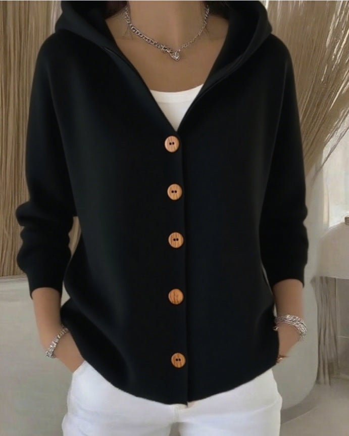 Josette | Gilet en coton à boutons contrastants