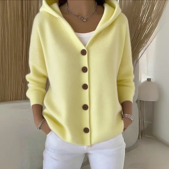 Josette | Gilet en coton à boutons contrastants