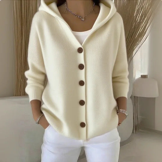 Josette | Gilet en coton à boutons contrastants