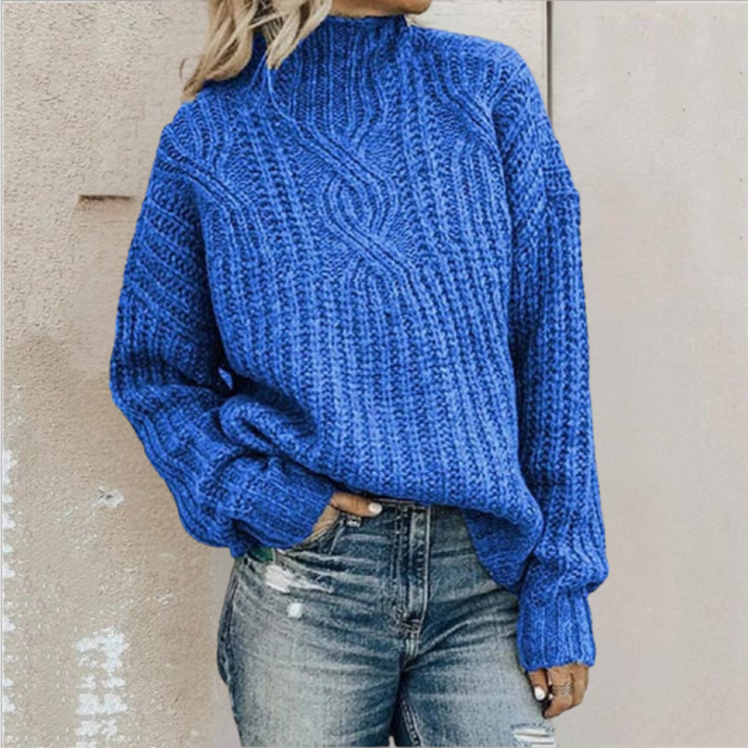 Sylvie | Élégant pull torsadé en maille douce
