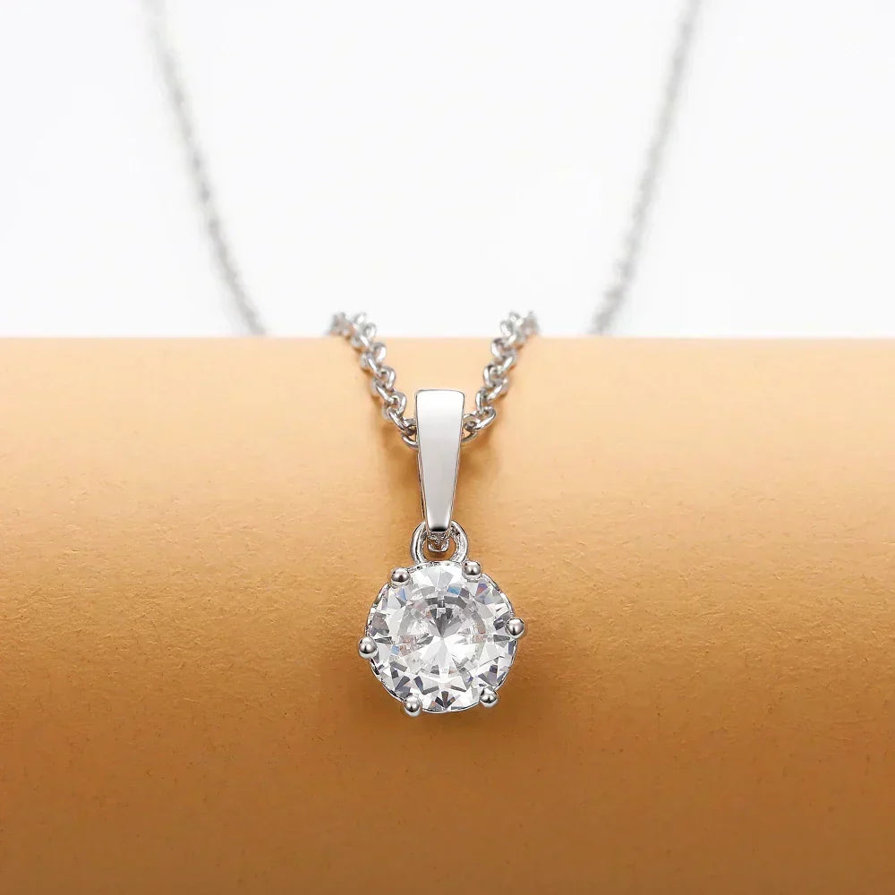 Collier Pendentif Classique en Zirconium