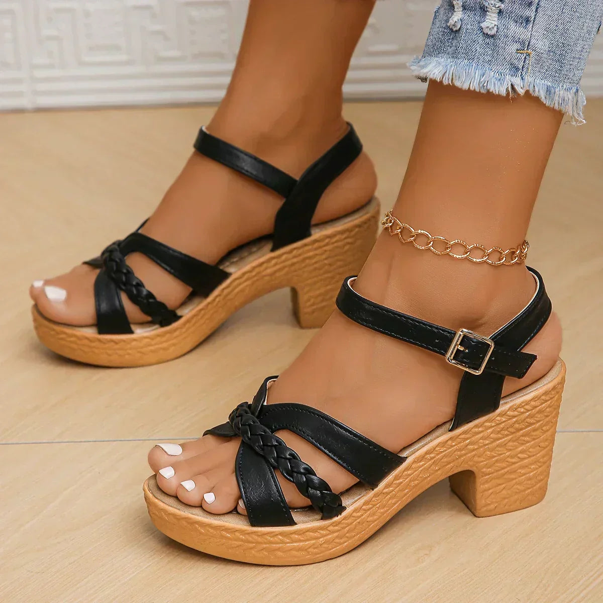 Sandales classiques à talon moyen Gianna™